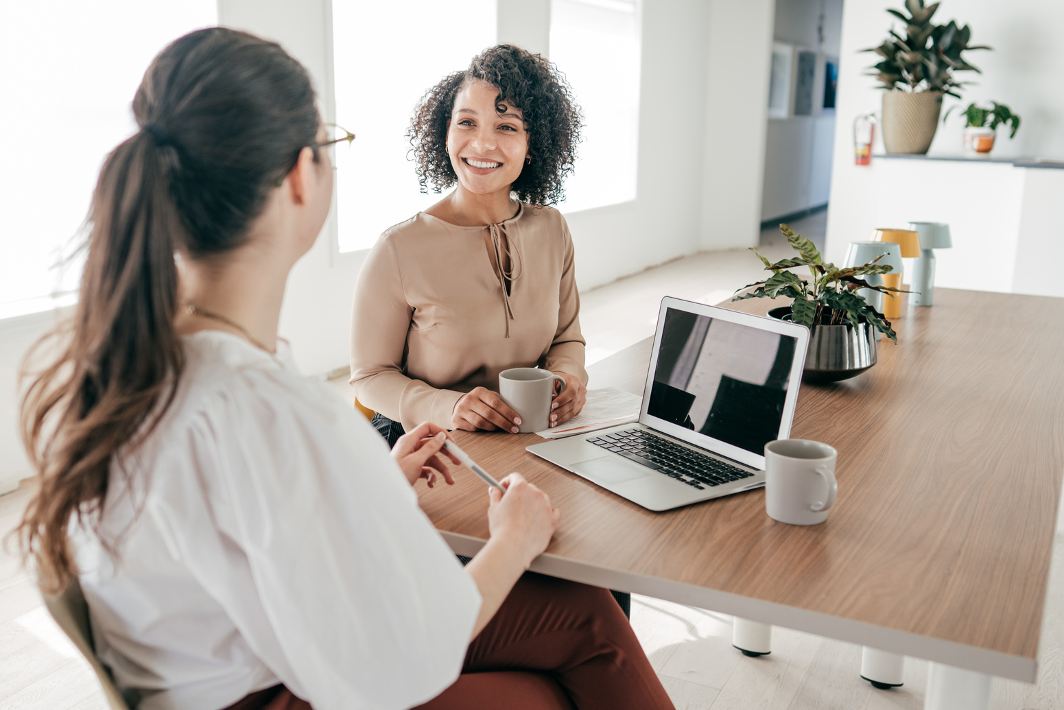 HR manager conducting a professional consultation